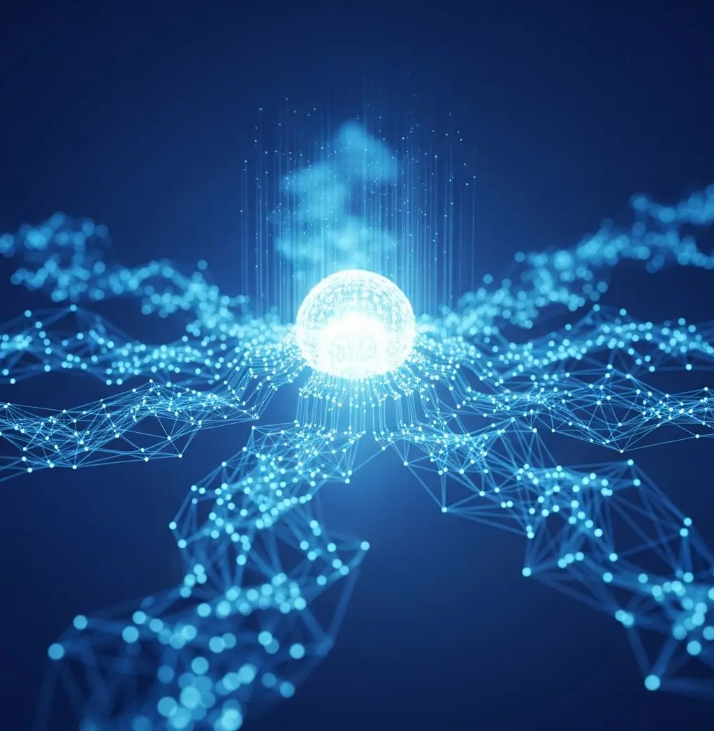 Artificial intelligence brain with network connections